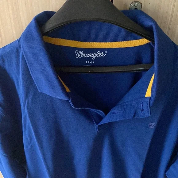 Wrangler Royal blue Mens Polo T-shirt.( NWOT) - Picture 3 of 8